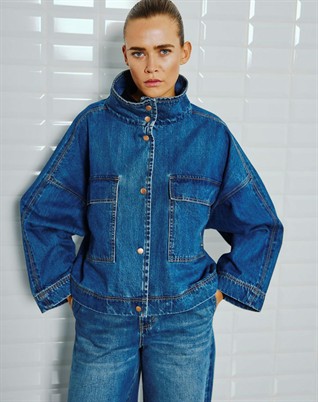 Peyton WBL Denim Jacke - Horizon Blue Denim